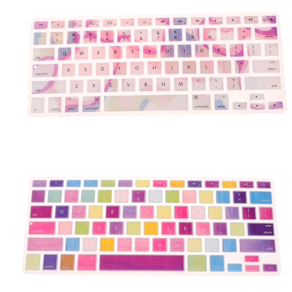 2pcs Ultra Waterproof Dust-proof Silicone Keyboard Cover Skin Dream