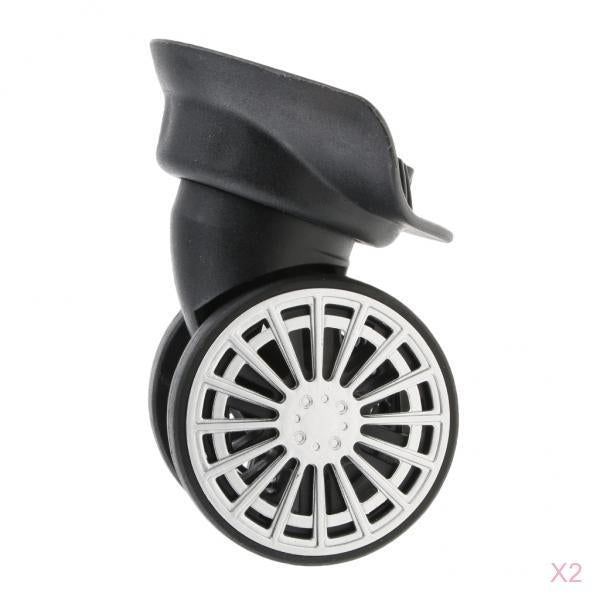 2Pairs Luggage Suitcase Mute Swivel Wheels Replacement Trolleys Casters A60#