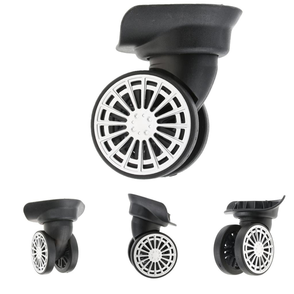 2Pairs Luggage Suitcase Mute Swivel Wheels Replacement Trolleys Casters A60#