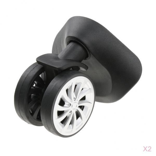 2 Pair Luggage Suitcase Mute Swivel Wheels Replacement Trolleys Casters A57#