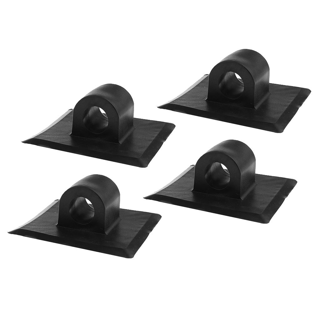 4 Pieces Kayak Fishing Boat Engine Motor Mount Stand Holder Bracket Black