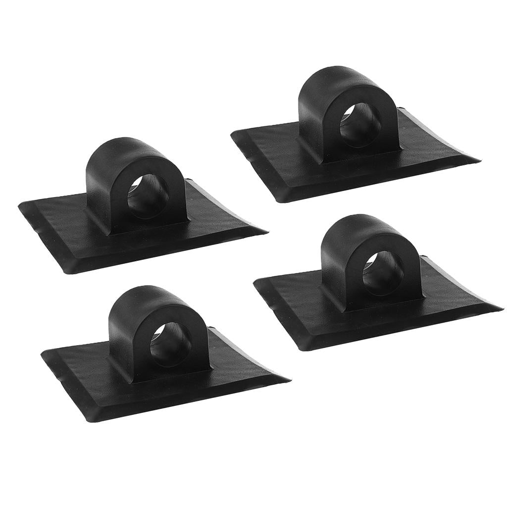 4 Pieces Kayak Fishing Boat Engine Motor Mount Stand Holder Bracket Black
