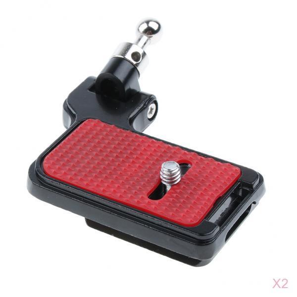 2 Pieces Camera F2 Quick Release Mount Plate w 1/4 Screw for Shoulder Strap"