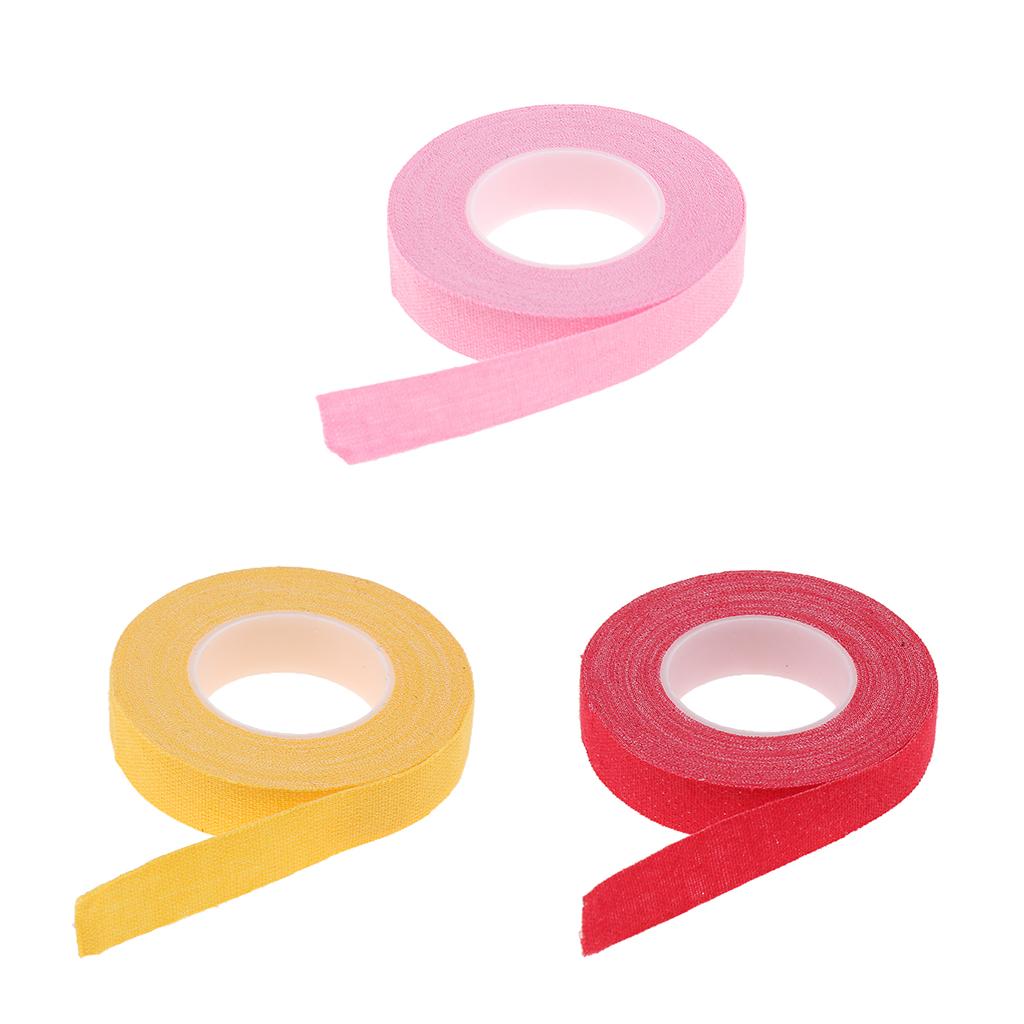 3 Rolls Cotton Anti Allergy Breathable Adhesive Tapefor Guzheng Pipa Picks