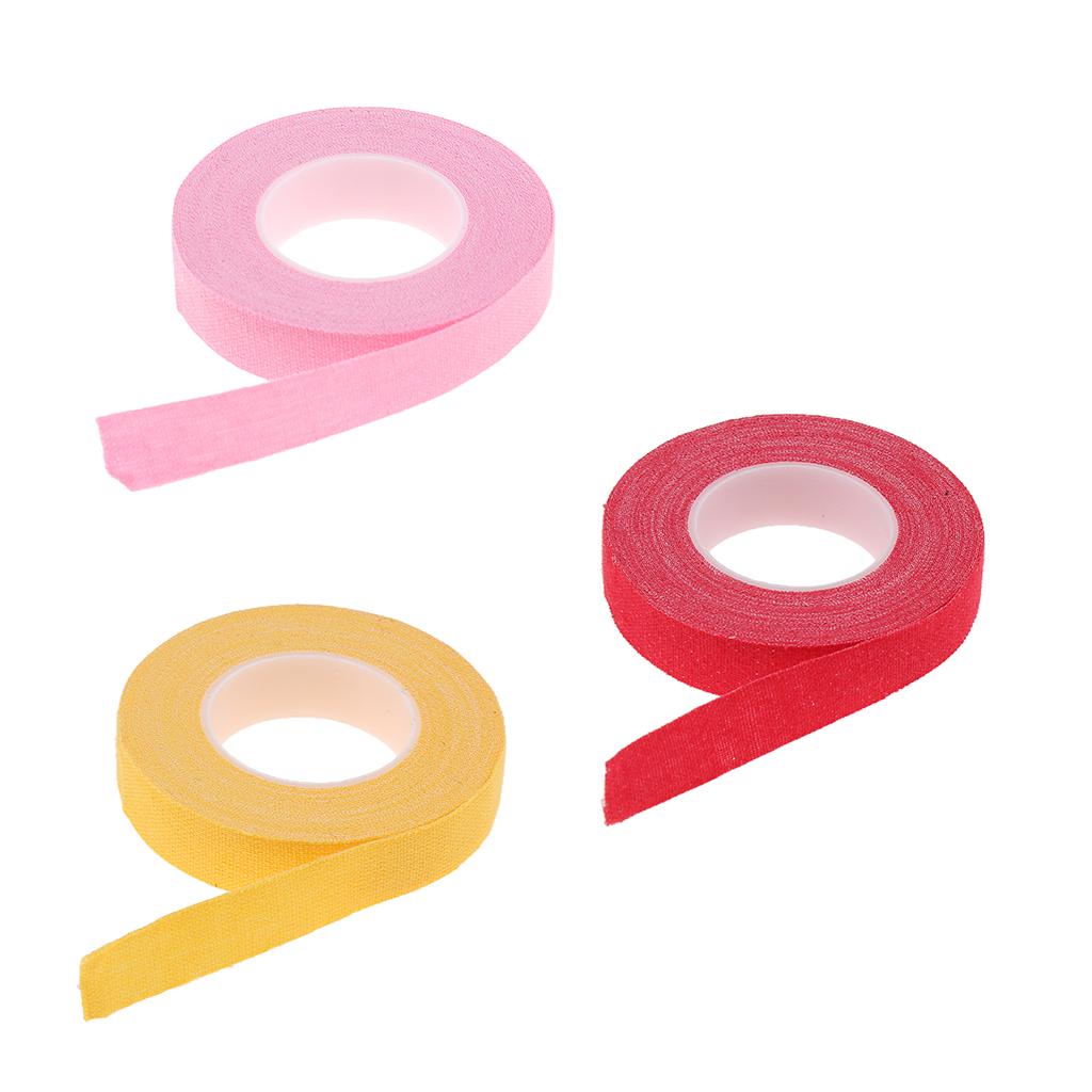 3 Rolls Cotton Anti Allergy Breathable Adhesive Tapefor Guzheng Pipa Picks