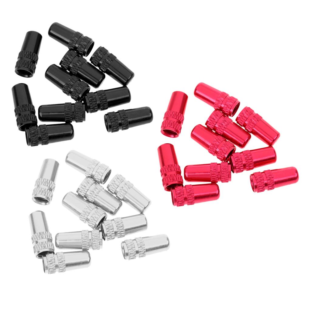 30Pcs MTB Bike Bicycle Aluminum Alloy Presta Valve Cap Dust Cover