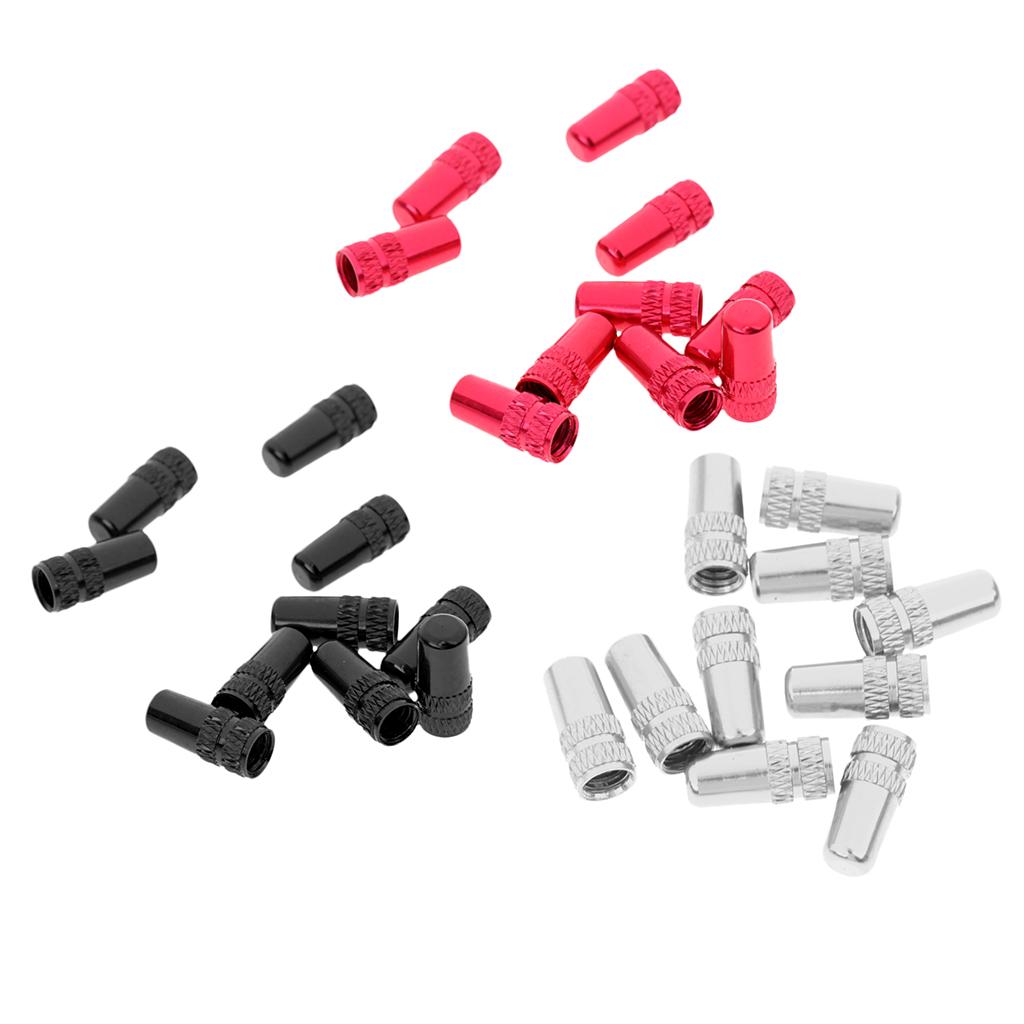 30Pcs MTB Bike Bicycle Aluminum Alloy Presta Valve Cap Dust Cover