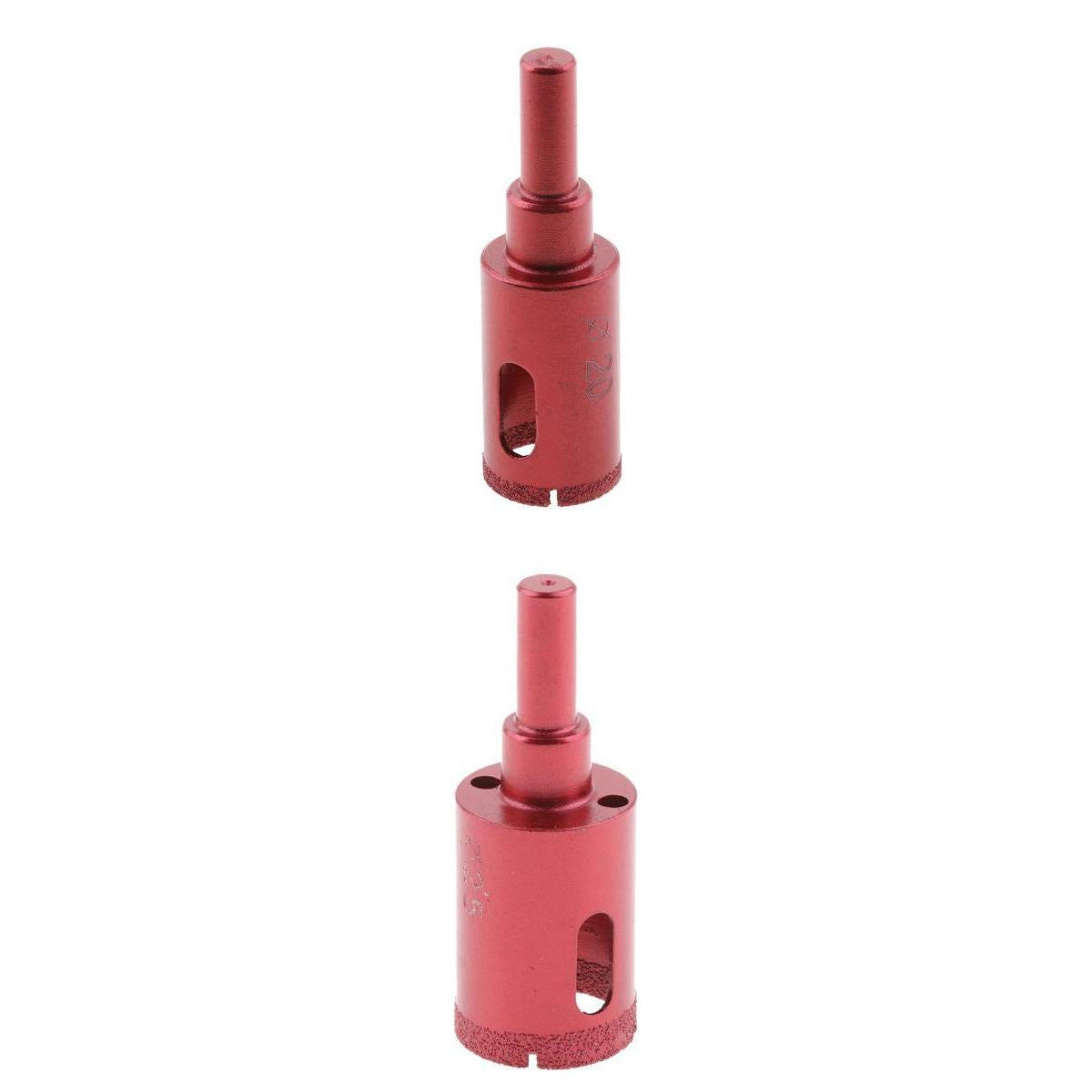 2 Pieces 25mm&20mm Diamond Tool Drill Bit Glass Ceramic Marble Tile