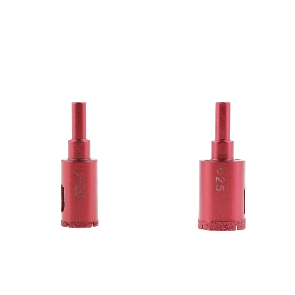 2 Pieces 25mm&20mm Diamond Tool Drill Bit Glass Ceramic Marble Tile