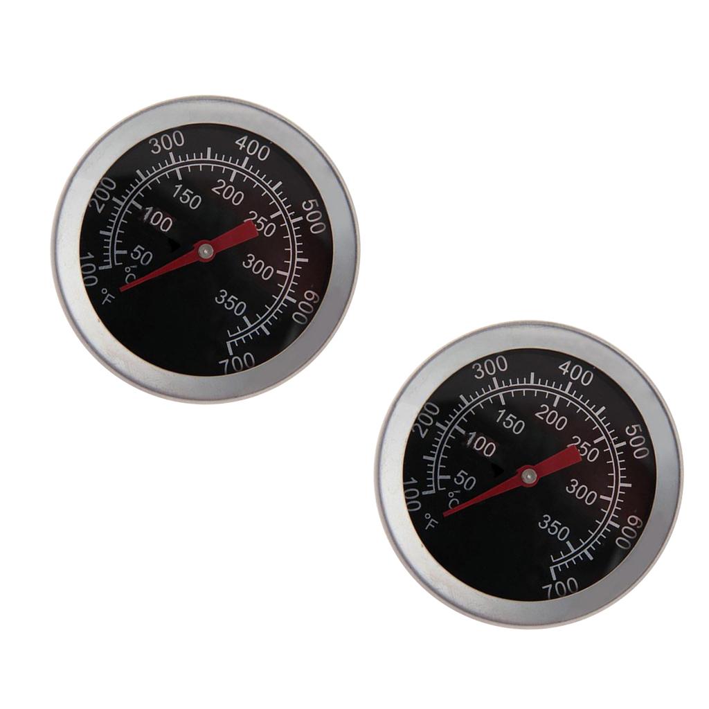 2Pcs New Barbecue BBQ Grill Thermometer Temp Gauge Outdoor Cam Cook Tool