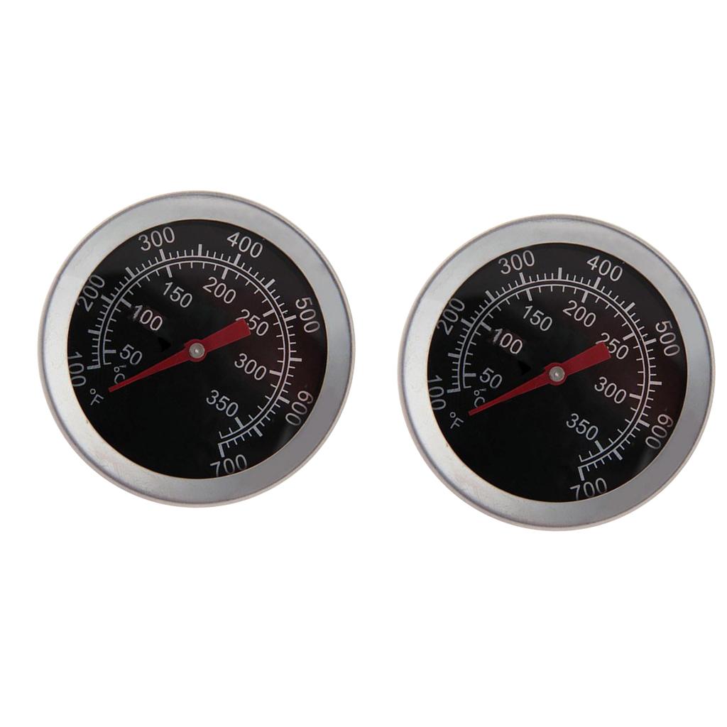 2Pcs New Barbecue BBQ Grill Thermometer Temp Gauge Outdoor Cam Cook Tool
