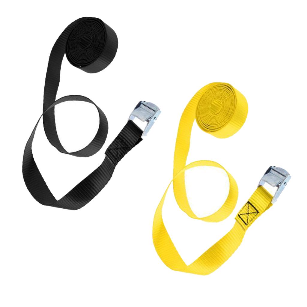 2PCS Kayak Tie Down Strap for Surfboard/SUP/Boat/Truck/Trailer/Roof Rack
