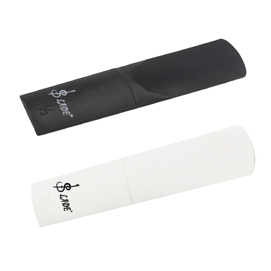 2pcs Alto Sax Saxophone Reed 2.5 Strength for Wind Instrument White+Black