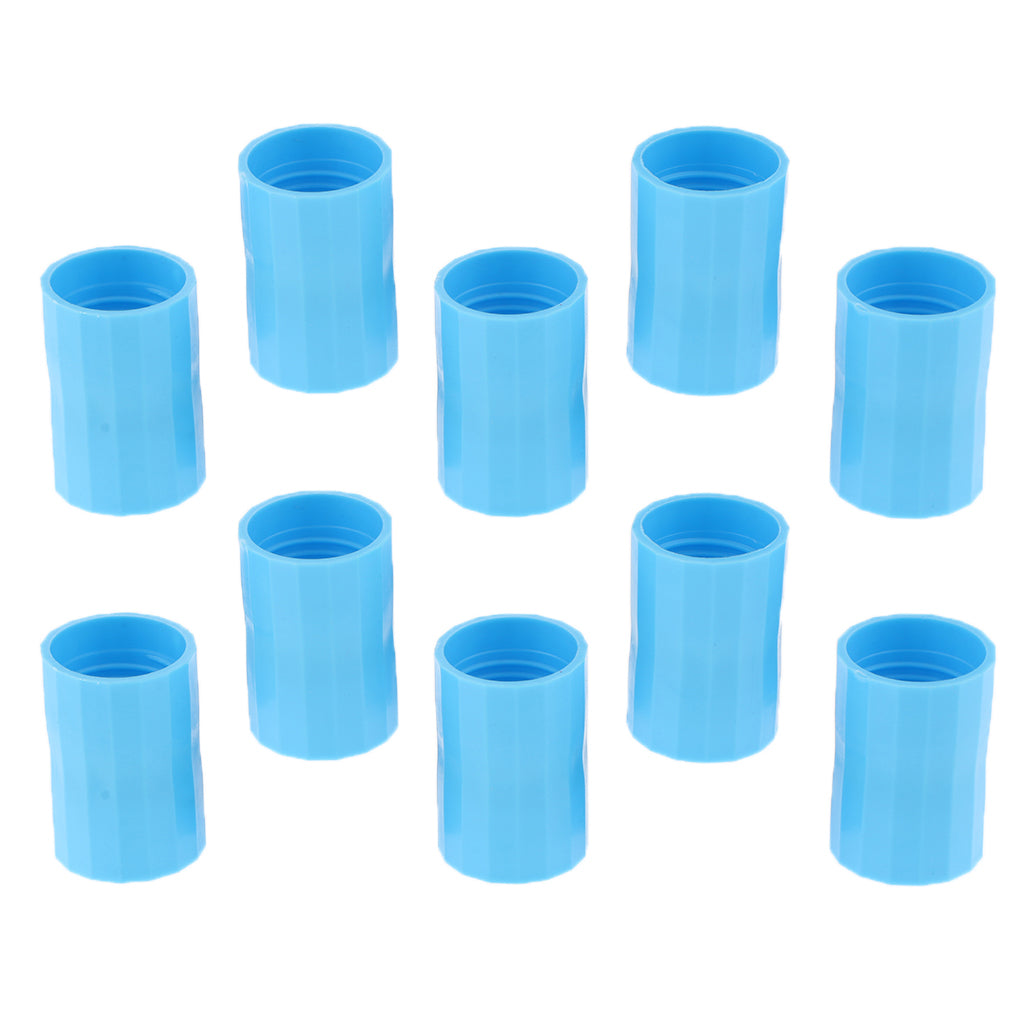 10 Pieces Bottle Connectors Cyclone Tube Science Toy Blue