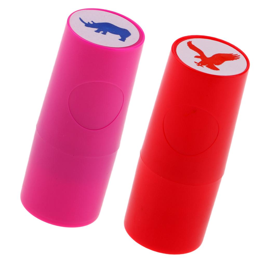 2Pcs Colorfast Quick-dry Golf Ball Stamp Stamper Marker Impression Seal
