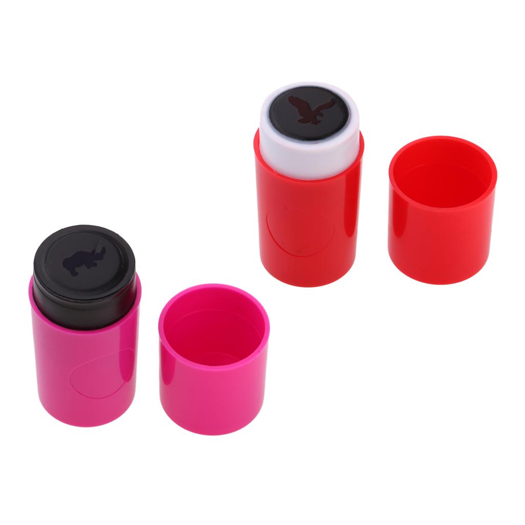 2Pcs Colorfast Quick-dry Golf Ball Stamp Stamper Marker Impression Seal