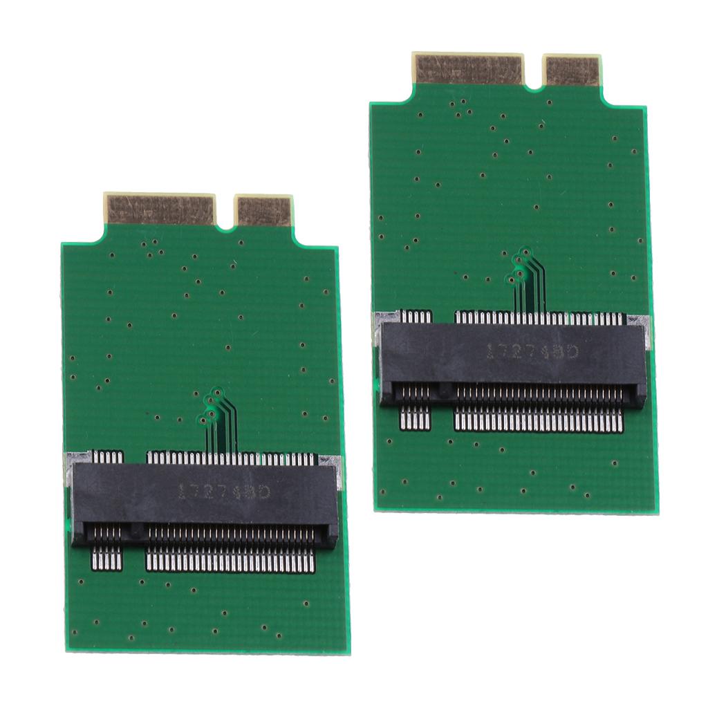 2x Adapter Card M.2 NGFF SSD 12+6P Converter Board for 2010 2011 Macbook Air