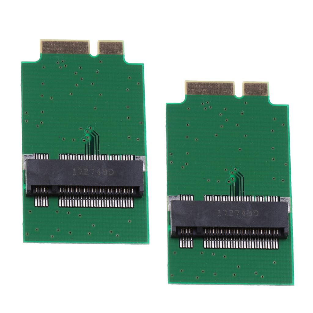 2x Adapter Card M.2 NGFF SSD 12+6P Converter Board for 2010 2011 Macbook Air