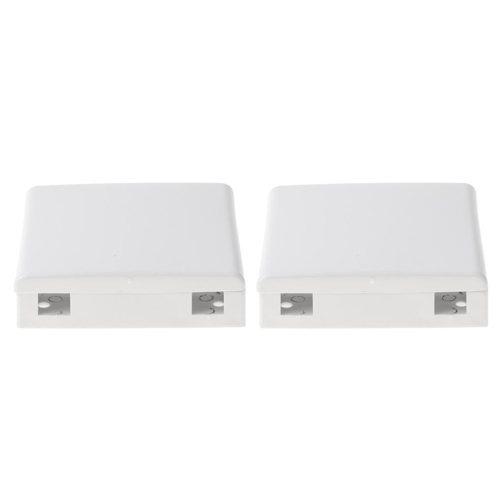 2x SC Fiber Optic Panel Terminal Junction Desktop Box 86 Information Panels