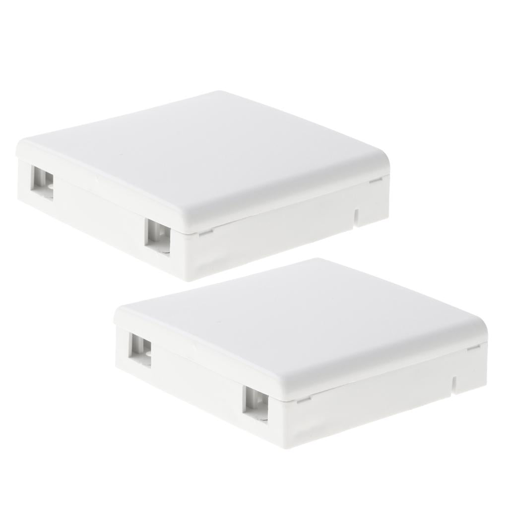 2x SC Fiber Optic Panel Terminal Junction Desktop Box 86 Information Panels