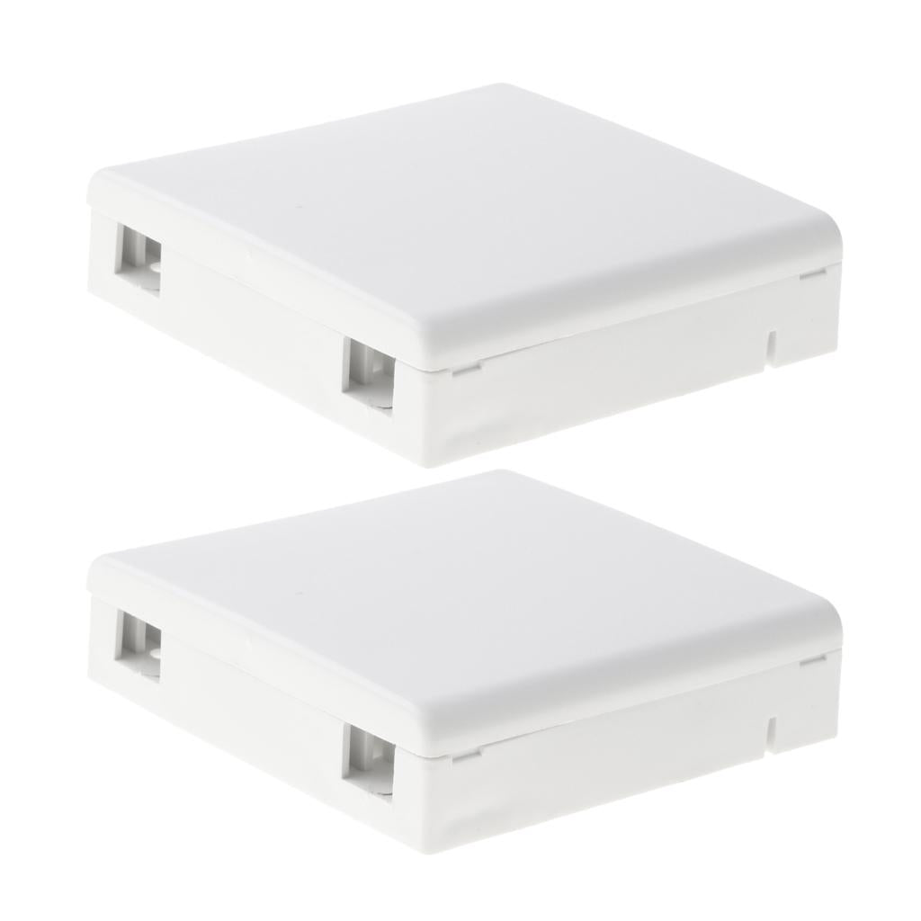 2x SC Fiber Optic Panel Terminal Junction Desktop Box 86 Information Panels