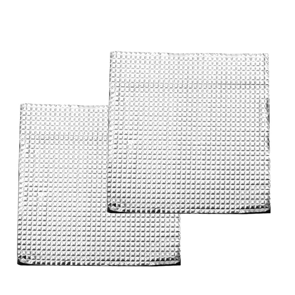 2x Heat Bed Insulation Cotton Foil Self-Adhesive Thermal Pad 400x400x10
