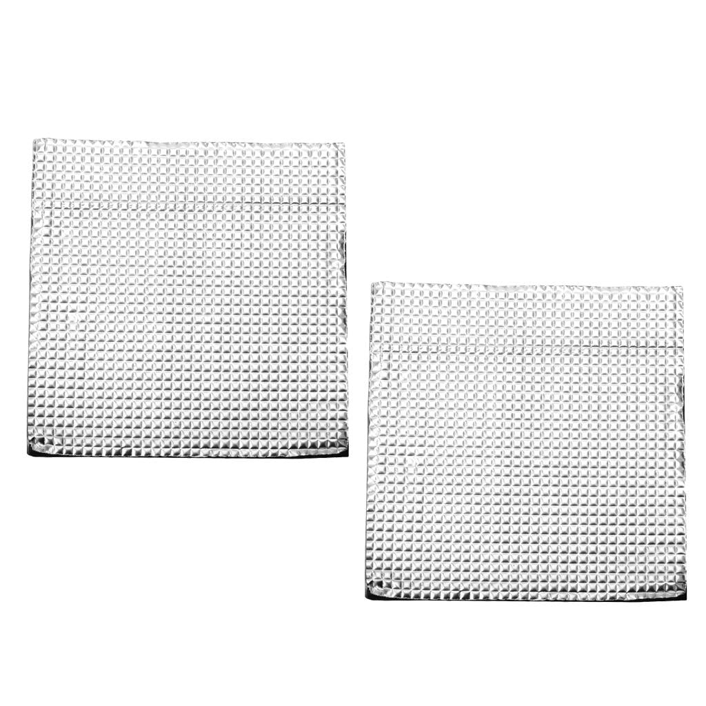 2x Heat Bed Insulation Cotton Foil Self-Adhesive Thermal Pad 400x400x10