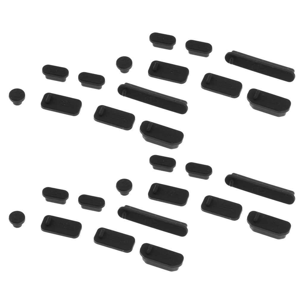 4Pack USB Audio Port Dustproof Plug Cover Stopper for PC black