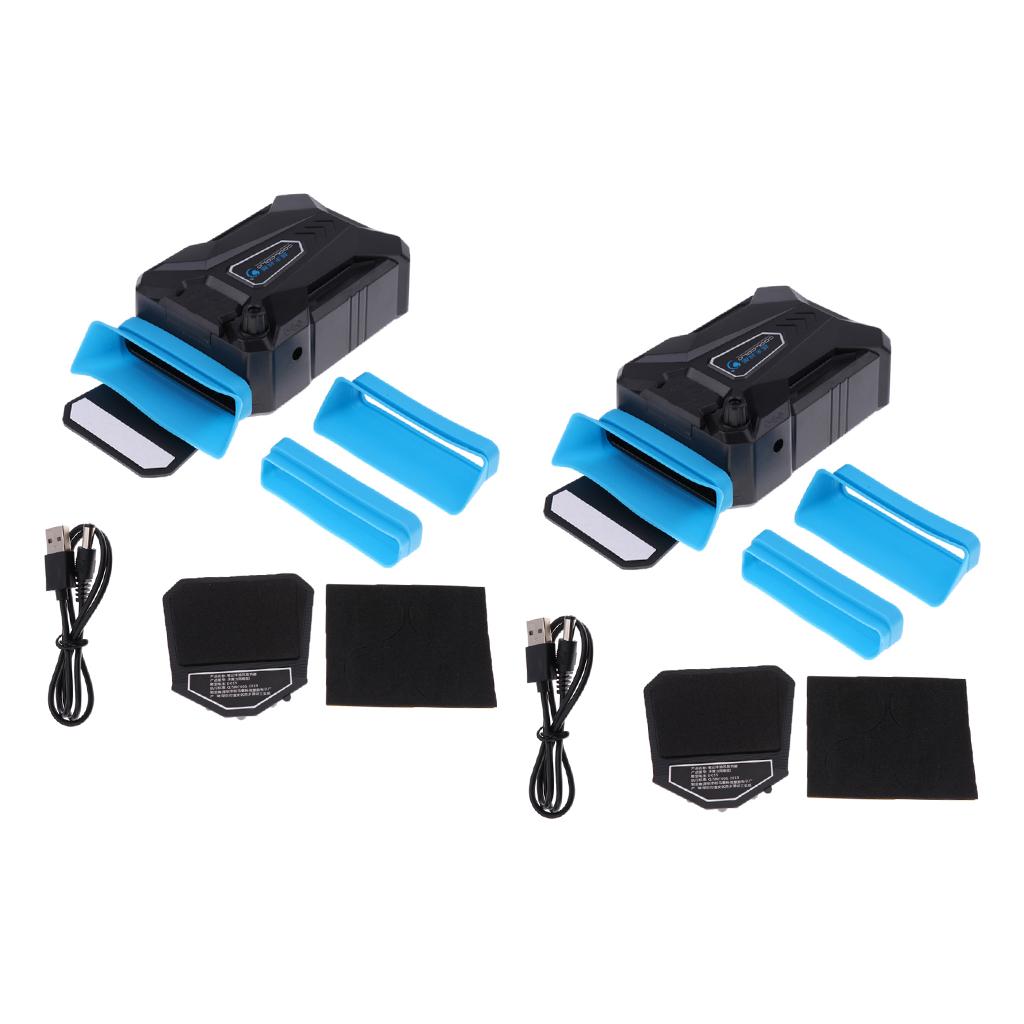 2x Laptop Cooler Fan Cooling External Gaming Cooler Ventilation Air Vaccum