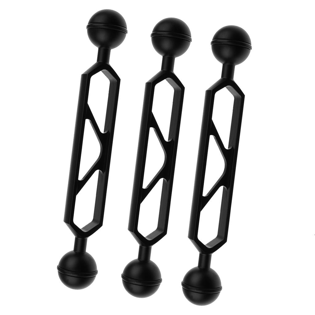 3PCS Dual Ball Diving Ball Joint Arm Connector Clamp Mount Underwater Camera