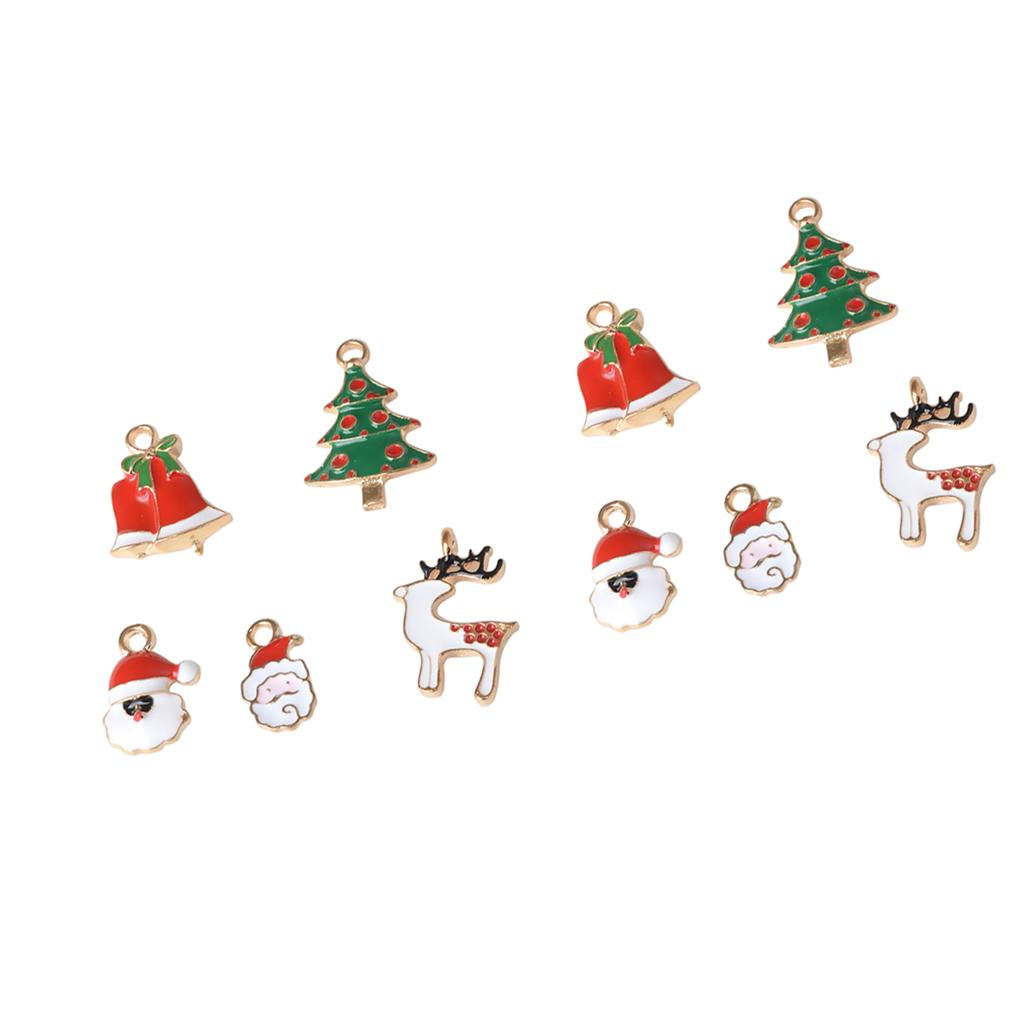 20x Alloy Mixed Xmas Charms DIY Pendants Ornament Home Party Decor Kids Gift