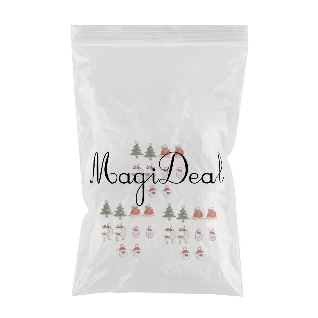 30x Alloy Mixed Xmas Charms DIY Pendants Ornament Home Party Decor Kids Gift