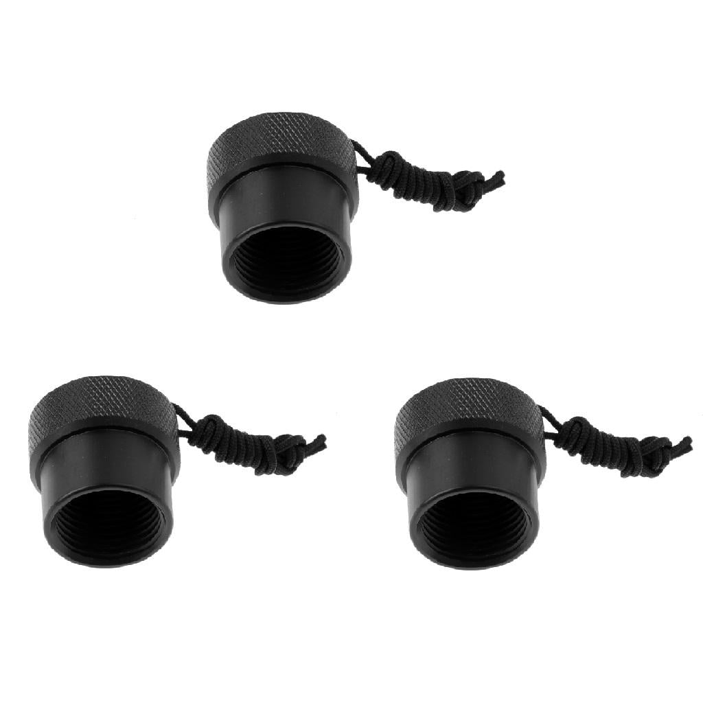 3pc Scuba Diving DIN Regulator Tank Valve Threaded Dust Plug Protector Cap