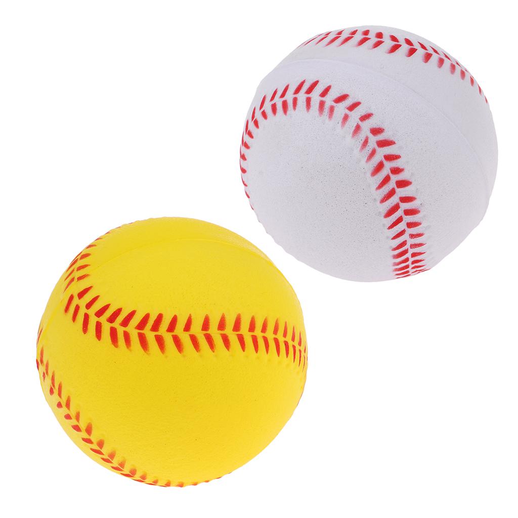 2 Pieces Safety Baseball Practice Training PU Softball Balls Sport Team Game