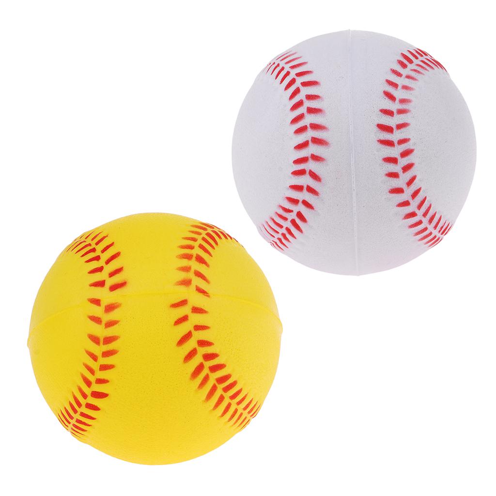 2 Pieces Safety Baseball Practice Training PU Softball Balls Sport Team Game