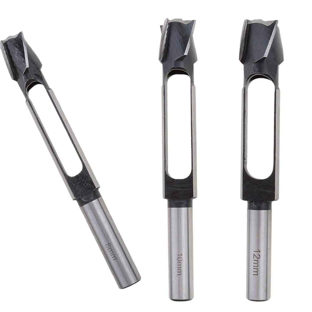 3 Pieces Snug Plug Cutters 13MM 1/2 Inch Shank 8mm+10mm+12mm