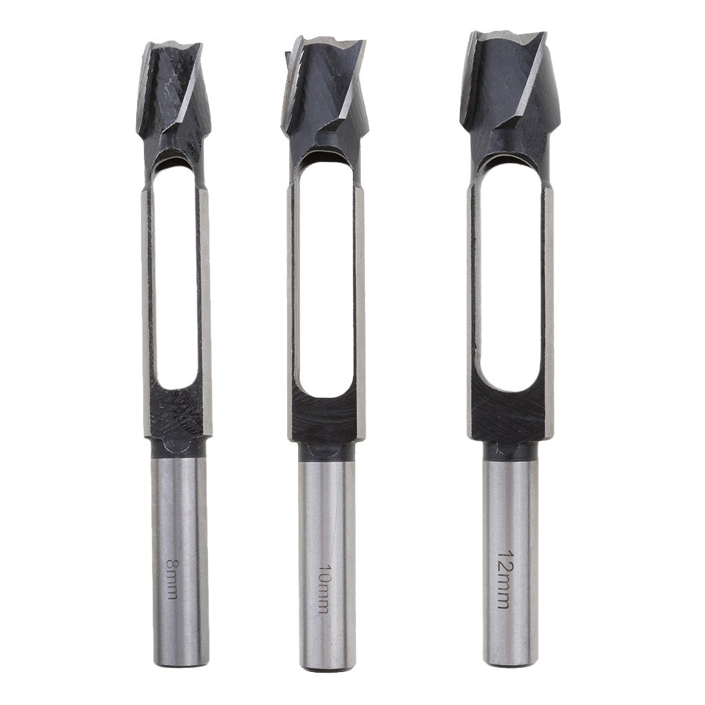 3 Pieces Snug Plug Cutters 13MM 1/2 Inch Shank 8mm+10mm+12mm