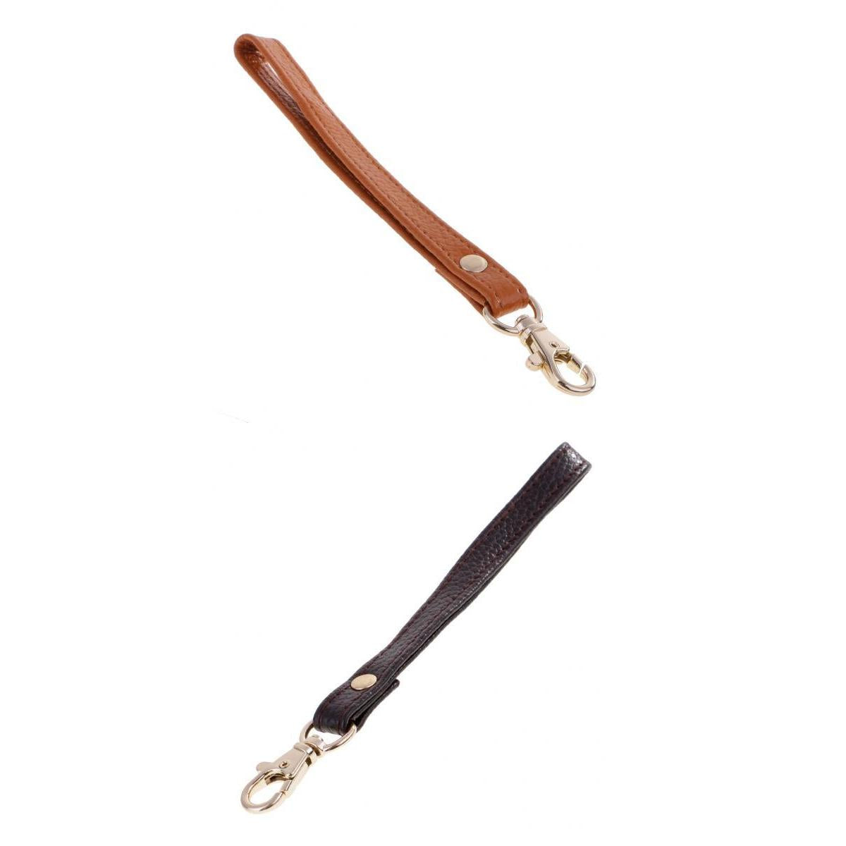 2pcsReplacement Genuine Leather Wrist Strap Clutch Wristlet Purse Strap