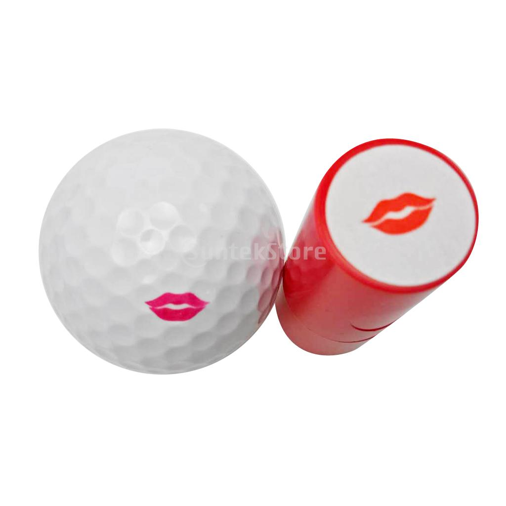 2pcs Quick-dry Golf Ball Stamp Stamper Marker Impression Seal Eagle+Lips