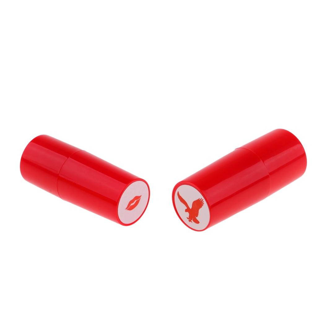 2pcs Quick-dry Golf Ball Stamp Stamper Marker Impression Seal Eagle+Lips