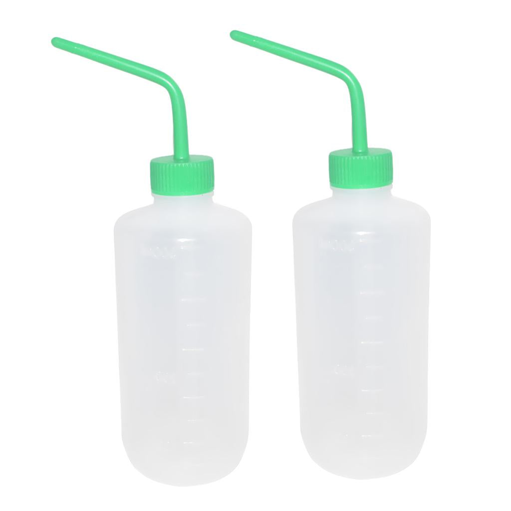 2Pcs 500ml Garden Watering Can Plastic Squeeze Water Soap Wash Bottle Curve