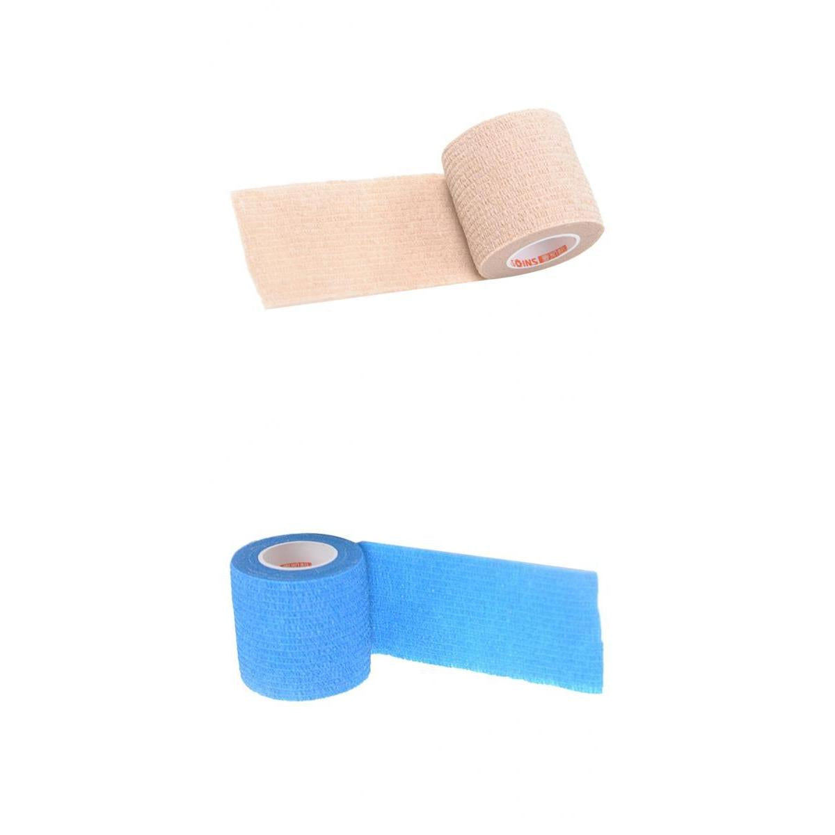 2pcs Sports Elastic Self Adhesive Bandage First Aid Tape Gauze Wrap Roll