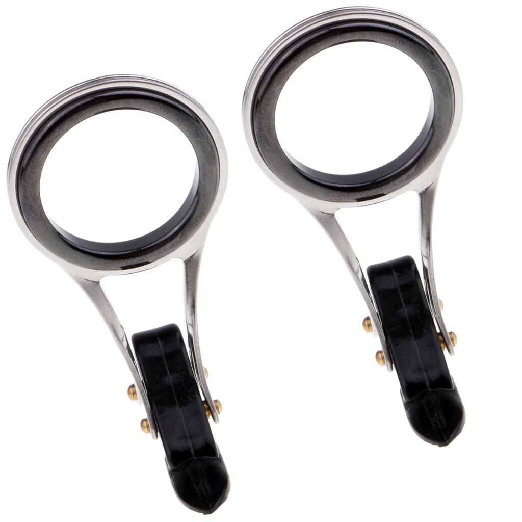 2Pcs Fishing Rod Guide Eyes Ceramic Ring Foldable DIY Tip Repair Kit Size_1