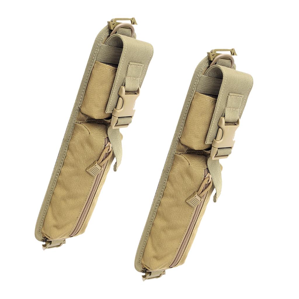 2Pcs Molle Accessory Pouch Belt Backpack Shoulder Strap Bag Hunting Tool Bag