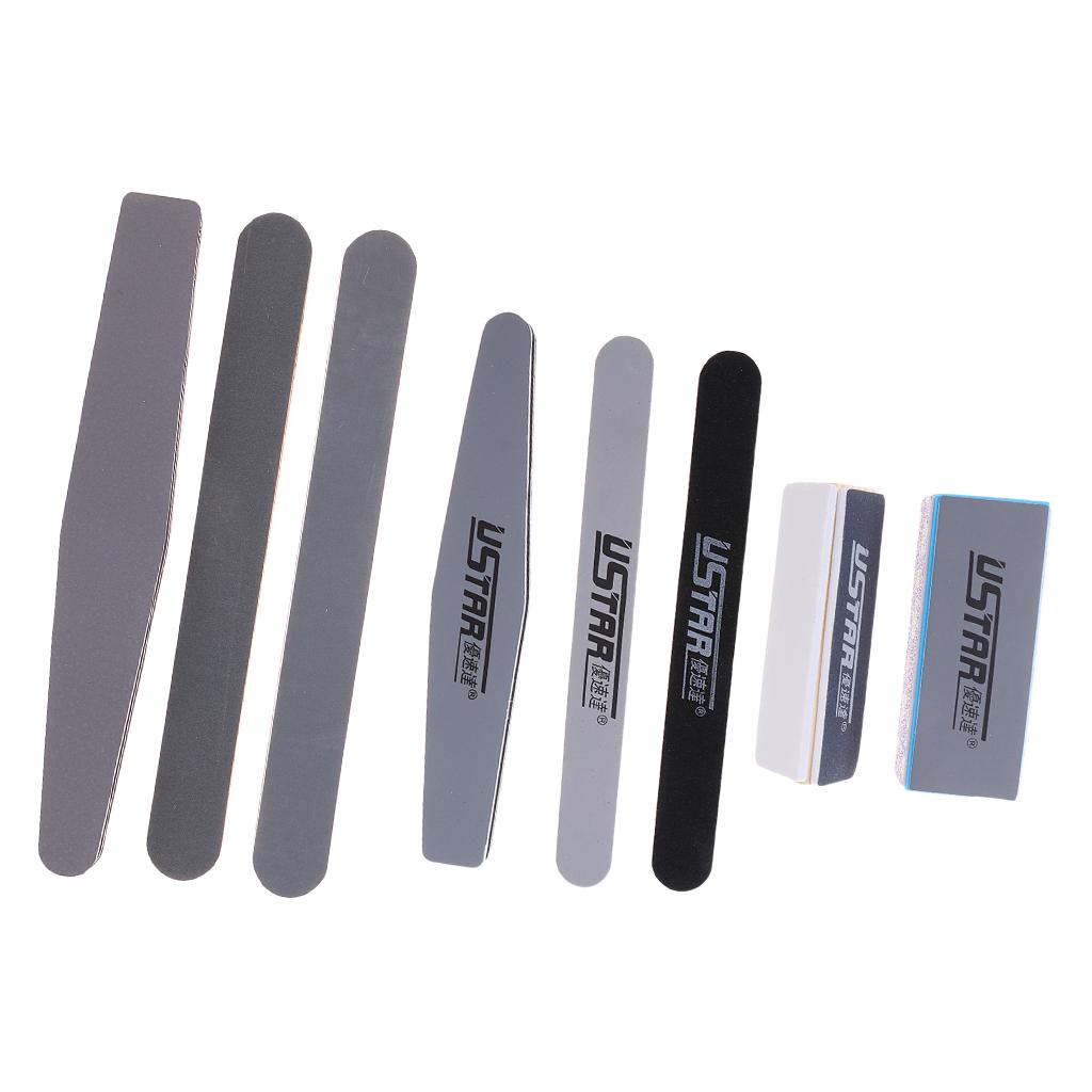 8 Pieces Long File Grinding Sand Bar Burnishing Stick Model Polishing Tools