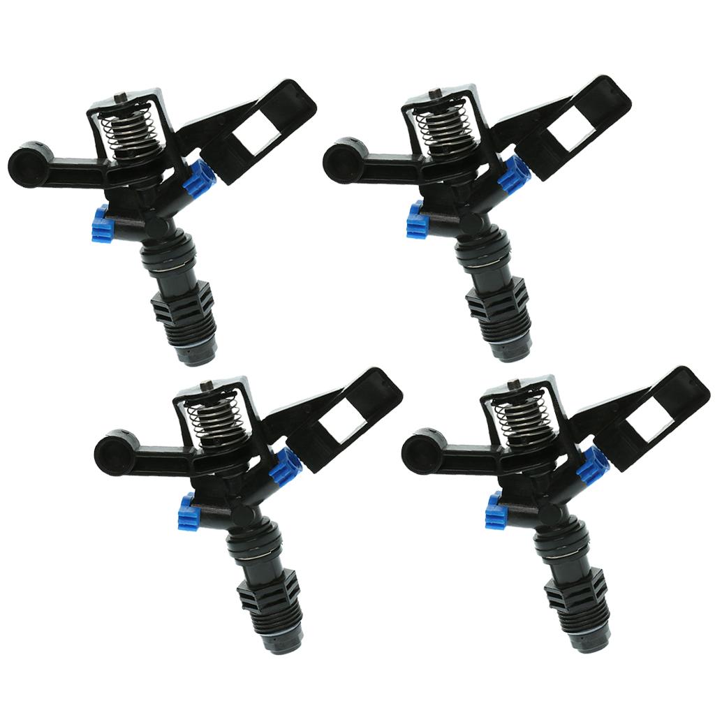 4 Piece 360 Degree Rotary Spray Sprinkler Garden Irrigation Watering System