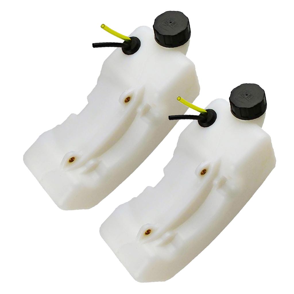 2 Piece Lawn Mower Fuel Tank Assembly Gas Tank Replacement Brushcutter Parts
