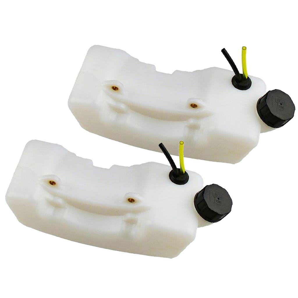 2 Piece Lawn Mower Fuel Tank Assembly Gas Tank Replacement Brushcutter Parts