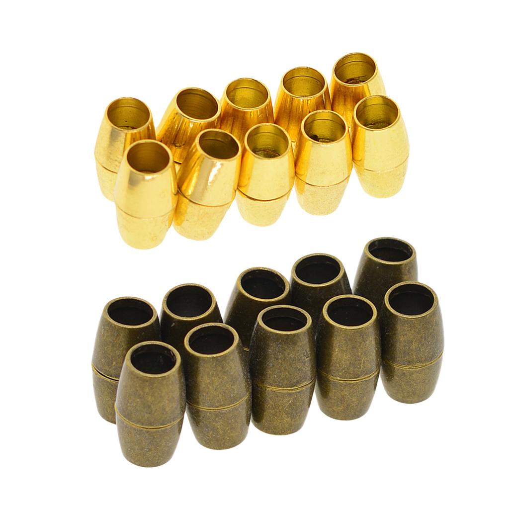 20 Pieces Bracelet Necklace Magnetic Clasps Jewelry Making 5mm Gold Bronze