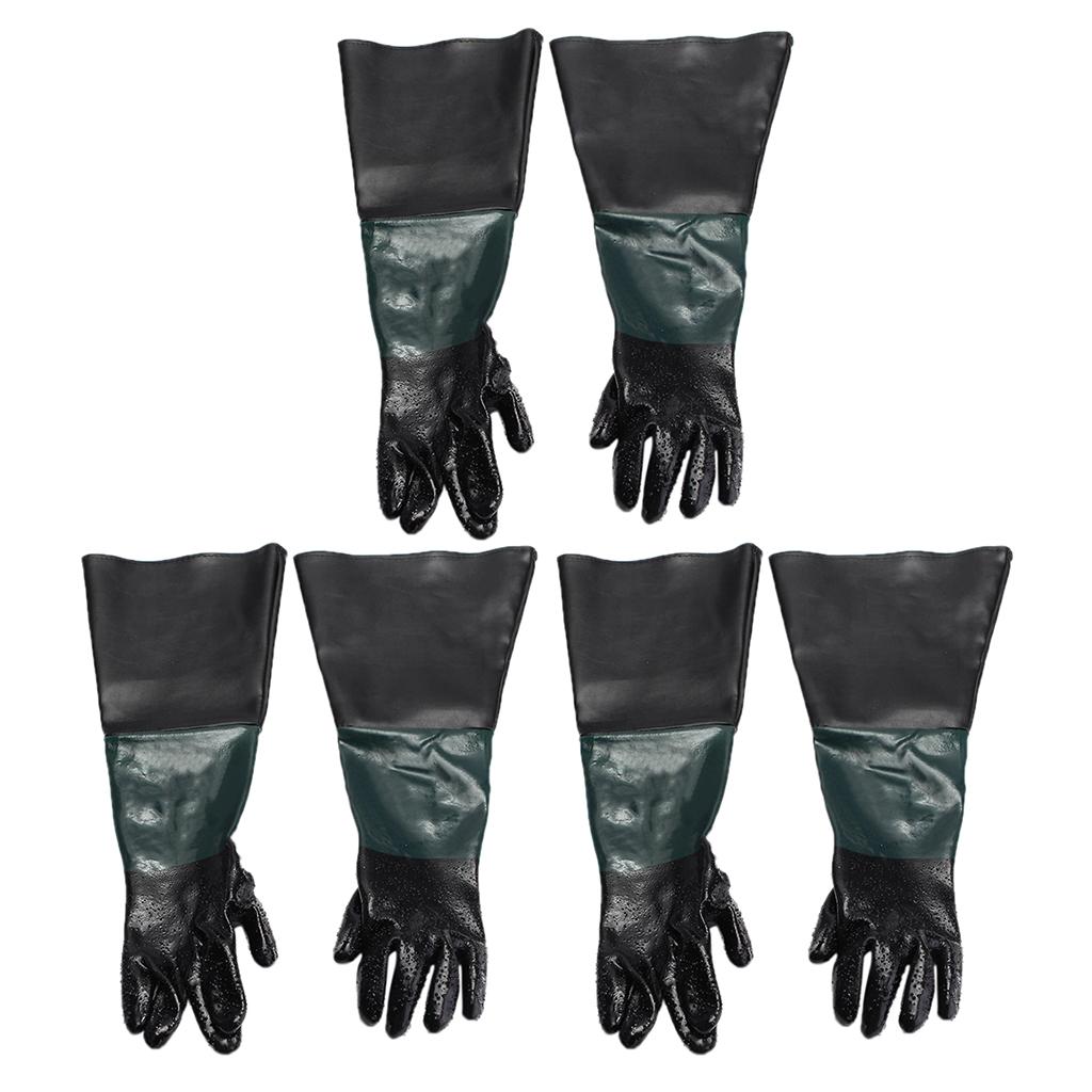 3 Pair Replacement Labour Protection Gloves For Sand Blasting 60cm